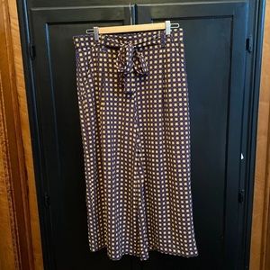 Zara culotte / palazzo cropped wide leg pants